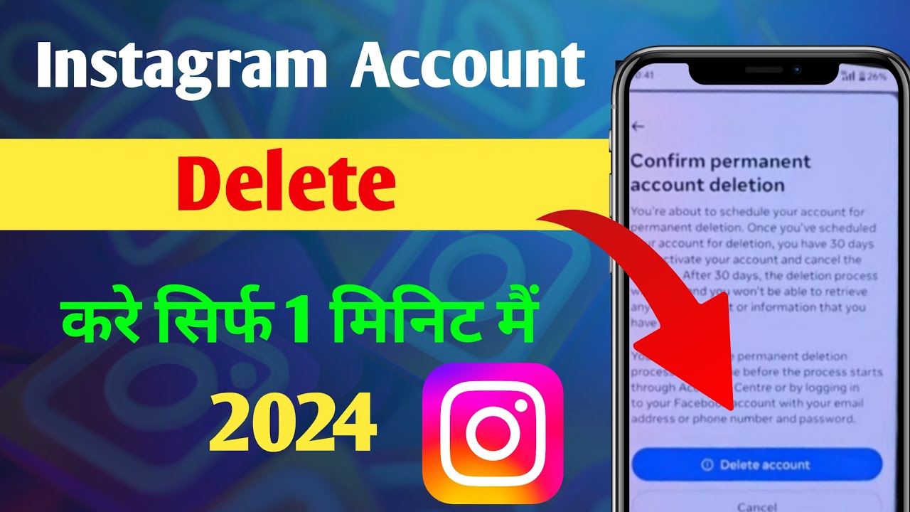 How To Delete Instagram Account Permanently ? how to delete insta id