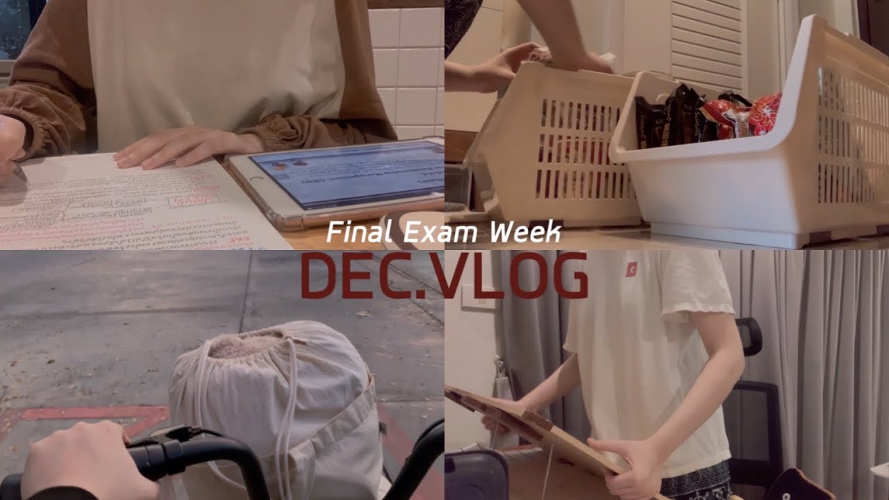 (eng) Final Exam Week | DEC VLOG | A day in my life | สัปดาห์แห่งการสอบปลายภาค