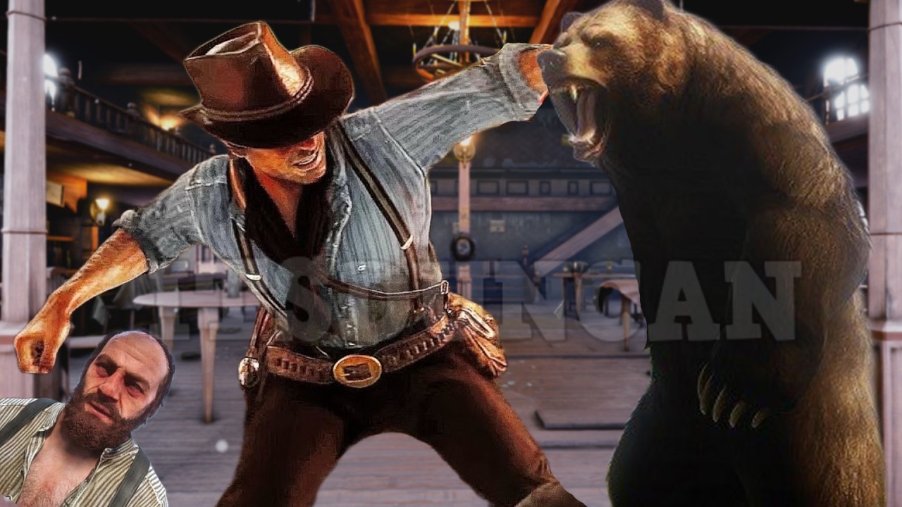 PELEA en el Bar y contra EL OSO LEGENDARIO