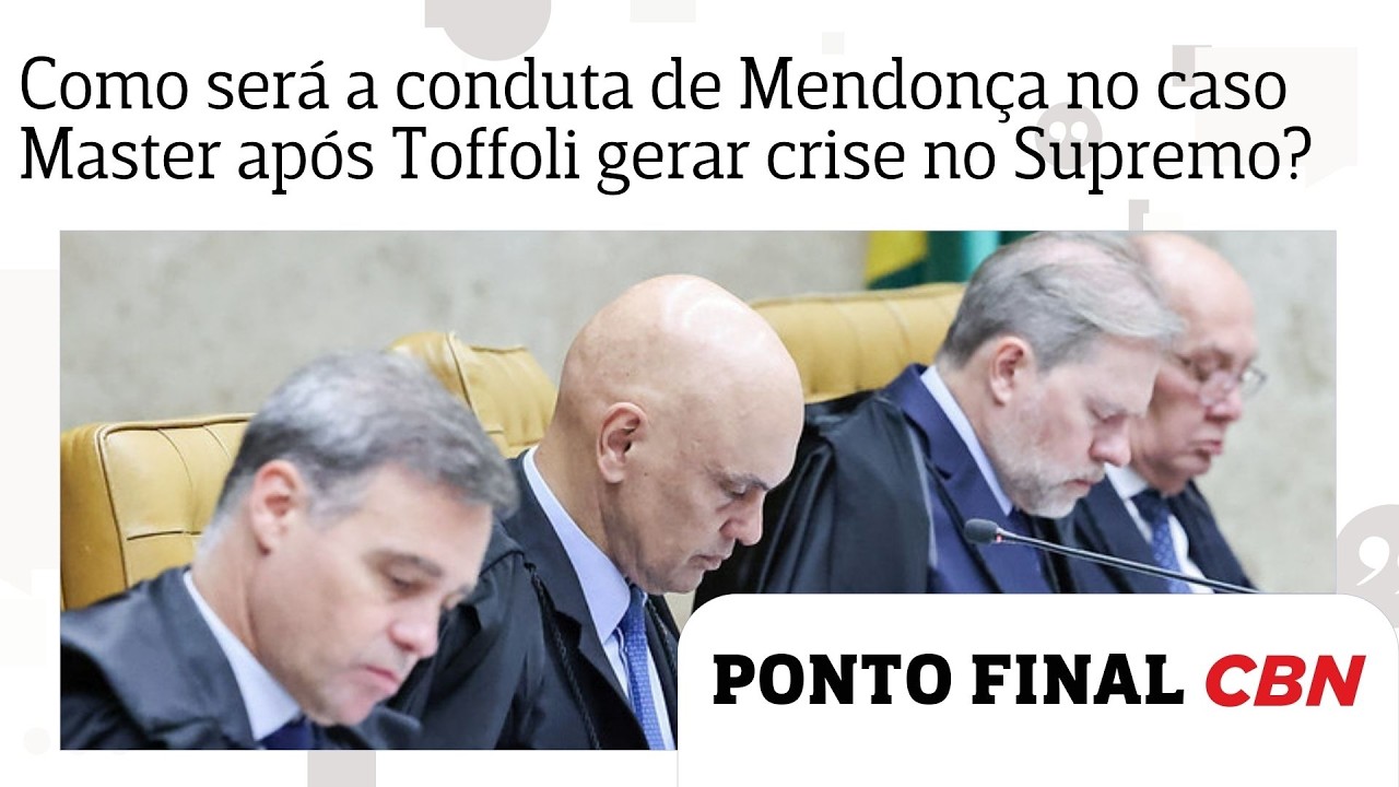 Como será a conduta de Mendonça à frente do caso Master após Toffoli gerar crise no STF?