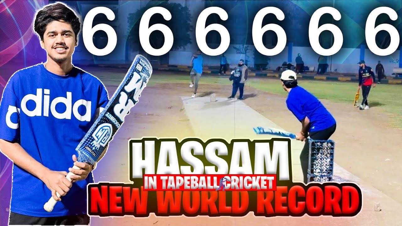 Hassam New World Record in Batting | Match Against tough Team