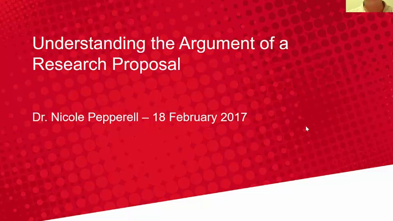 Understanding the Argument of a Research Proposal