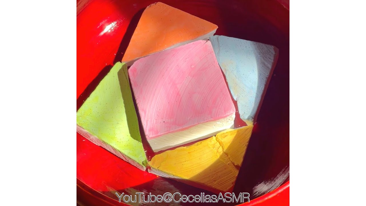 Crunchy GYM CHALK — Painted, Dyed & Pasted • Oddly Satisfying!