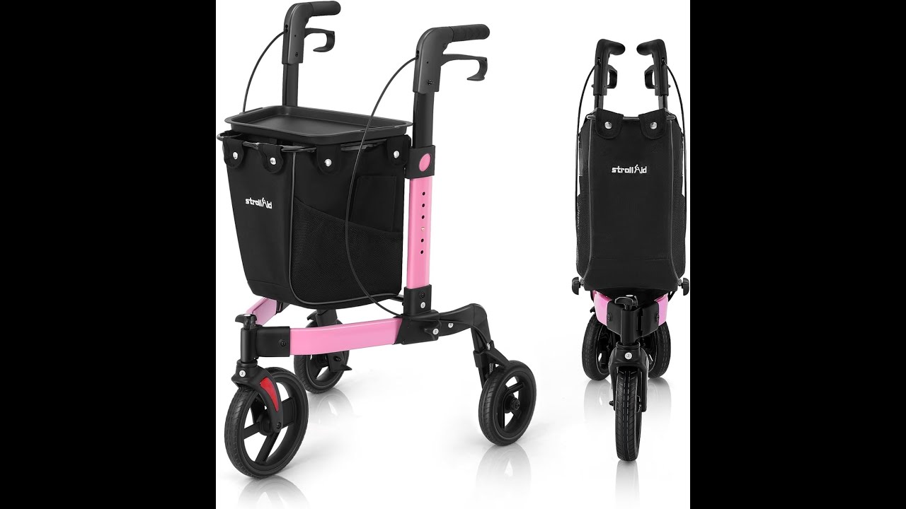 StrollAid 3 Wheel Rollator Walker Assembly Video (S9241)