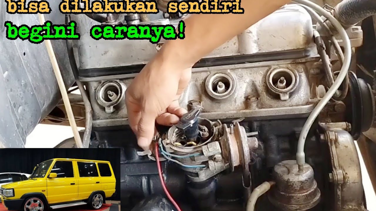 Tutorial cara melepas dan memasang distributor/delco pengapian mobil kijang
