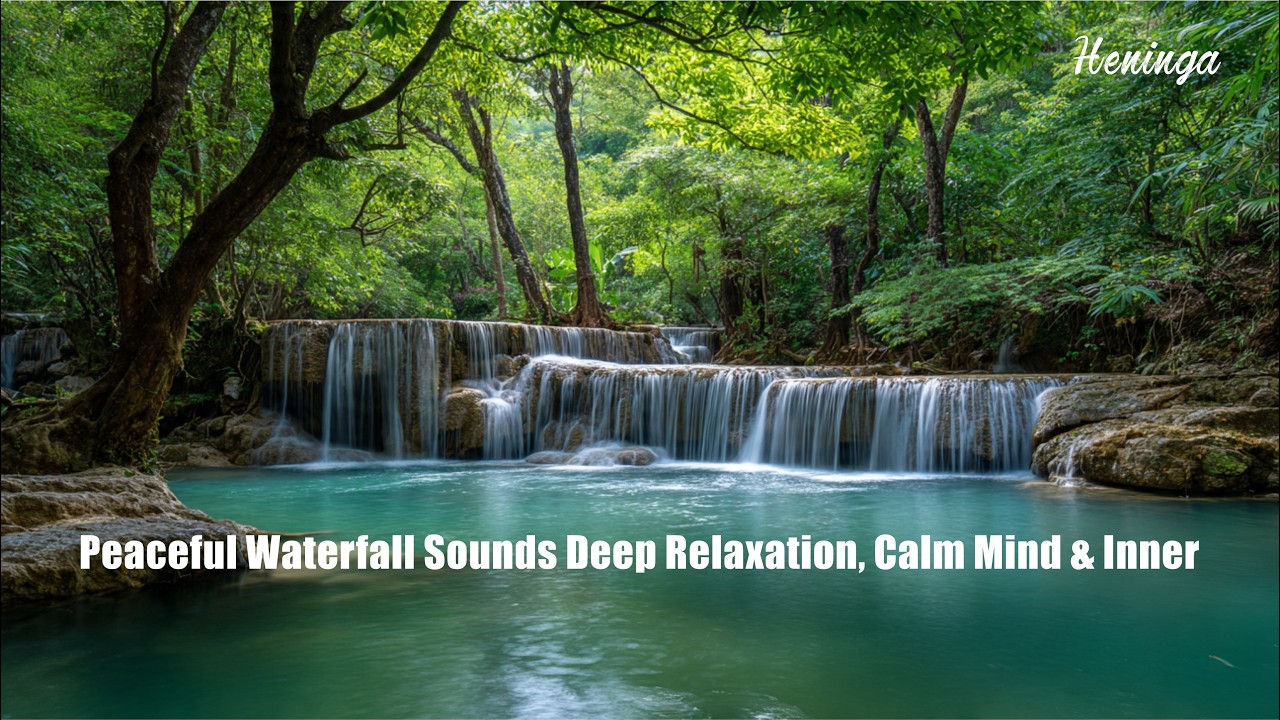 Peaceful Waterfall Sounds 🌿 Deep Relaxation, Calm Mind & Inner Peace#whitenoise #riversounds