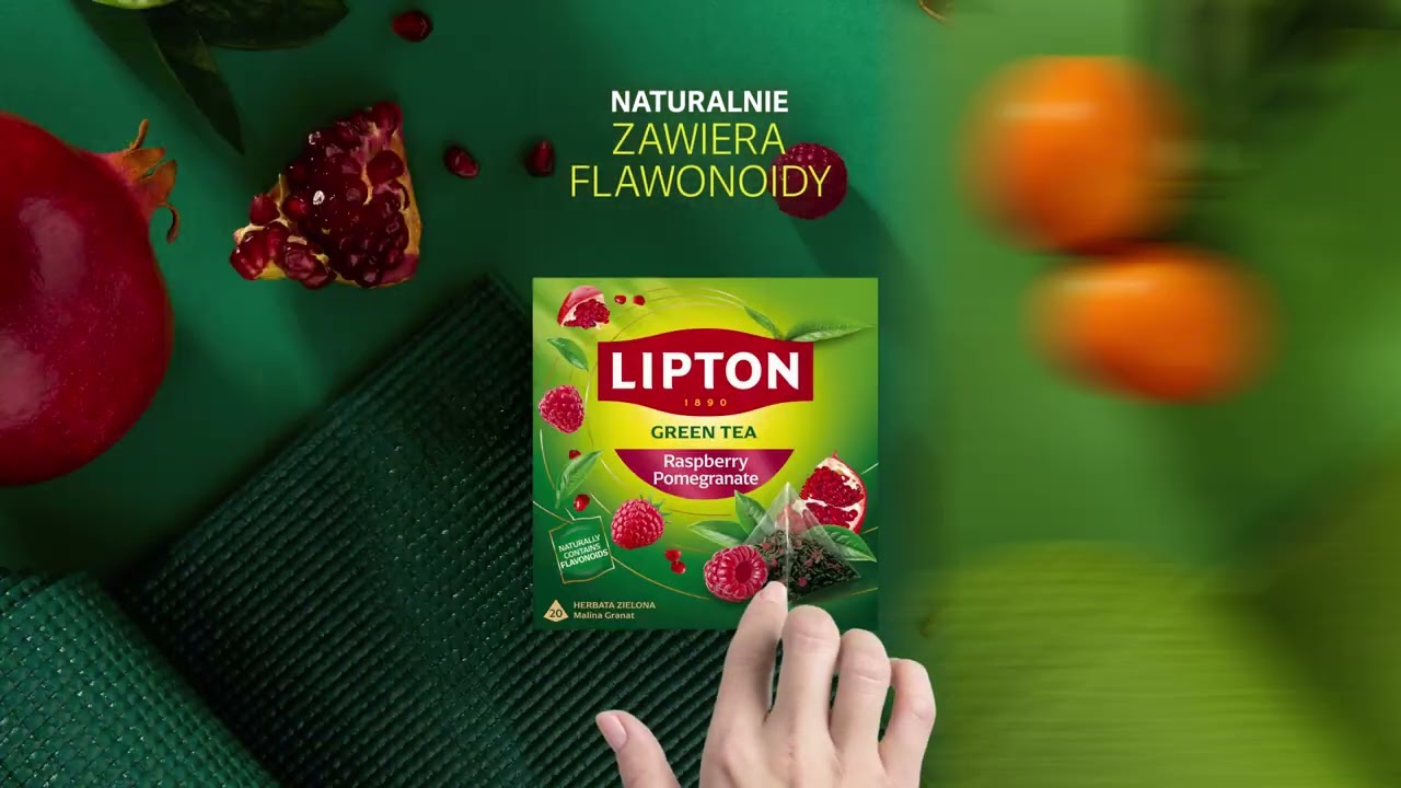 Naturalne flawonoidy w zielonych herbatach Lipton. Sięgnij po codzienne wsparcie.
