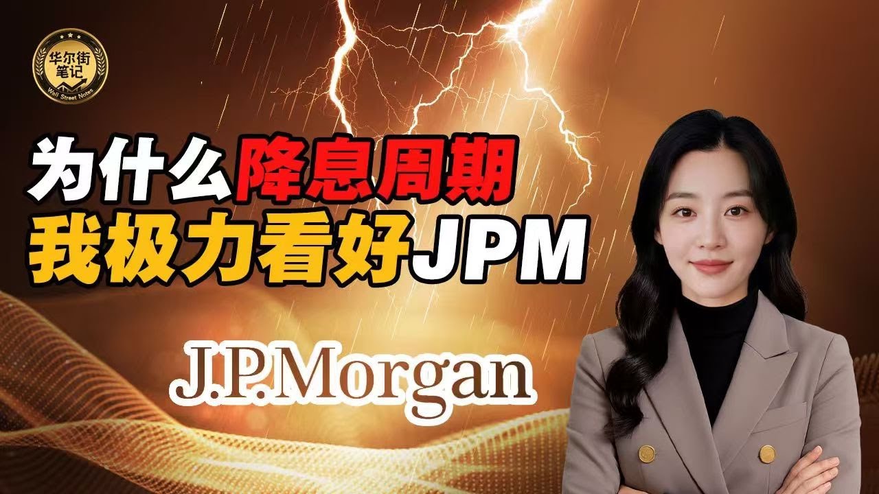 为什么在降息周期里，我反而，看好摩根大通（JPM）这种银行股？？？