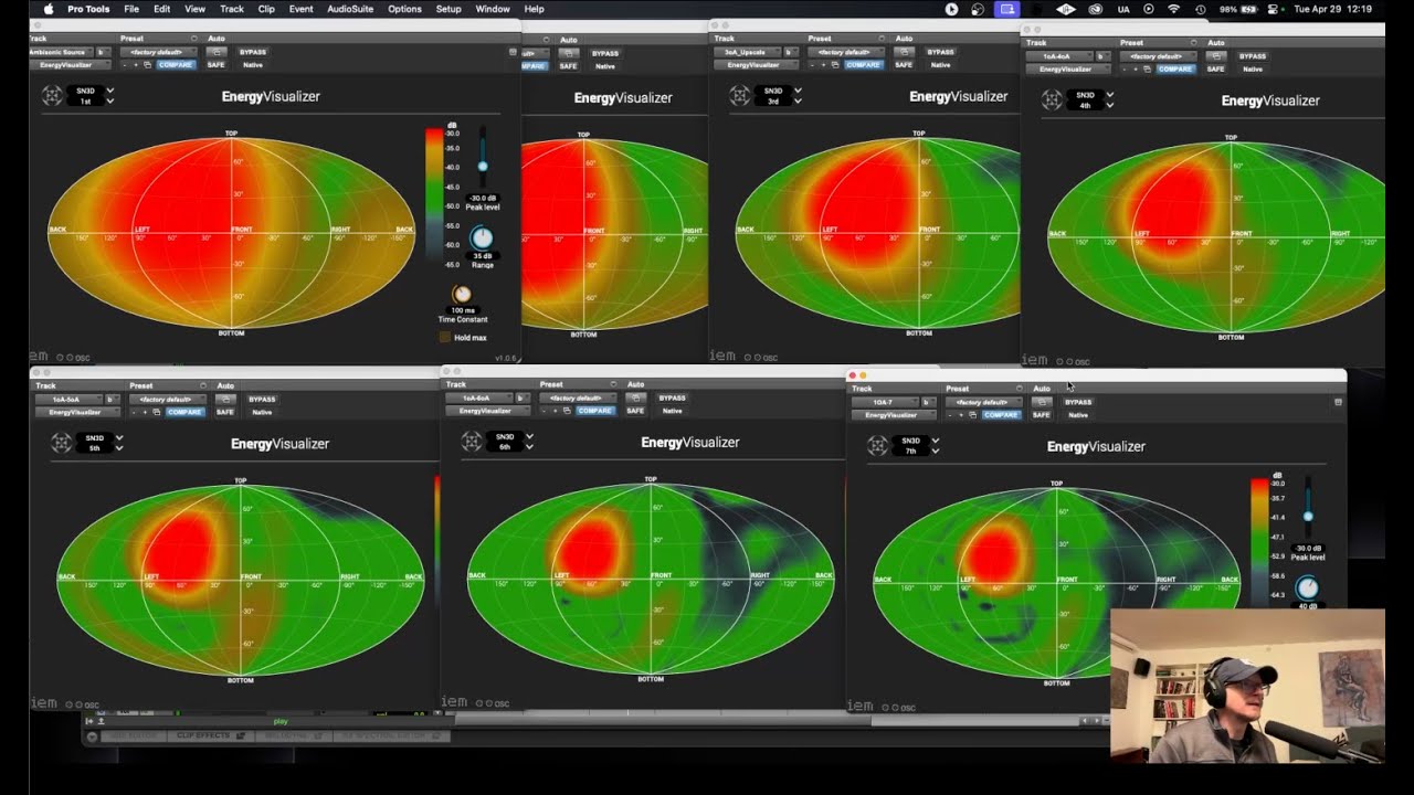 IEM AAX Plugin Test in Pro Tools and Audio Brewers Transcode, Imager, and Decoder testing