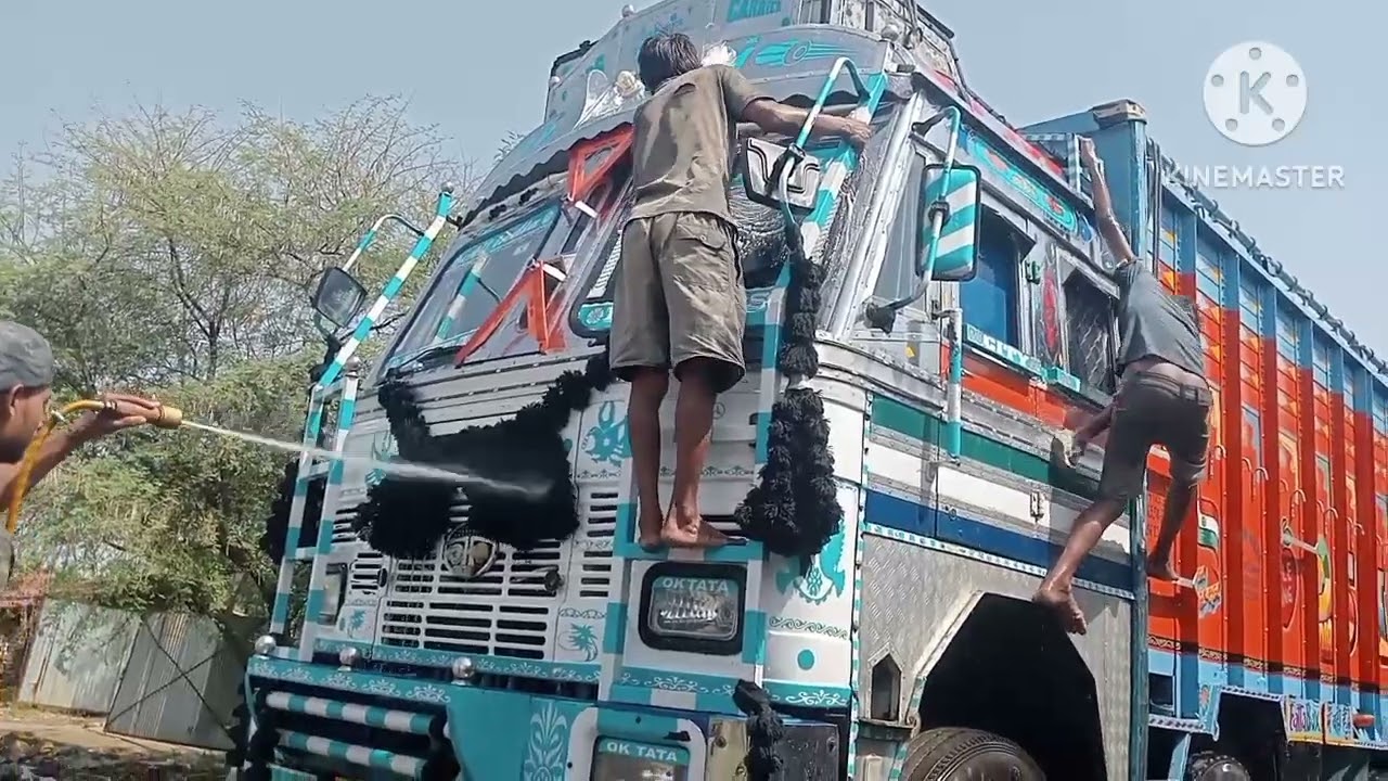 Indian truck washing centre truck wash carwash autowash