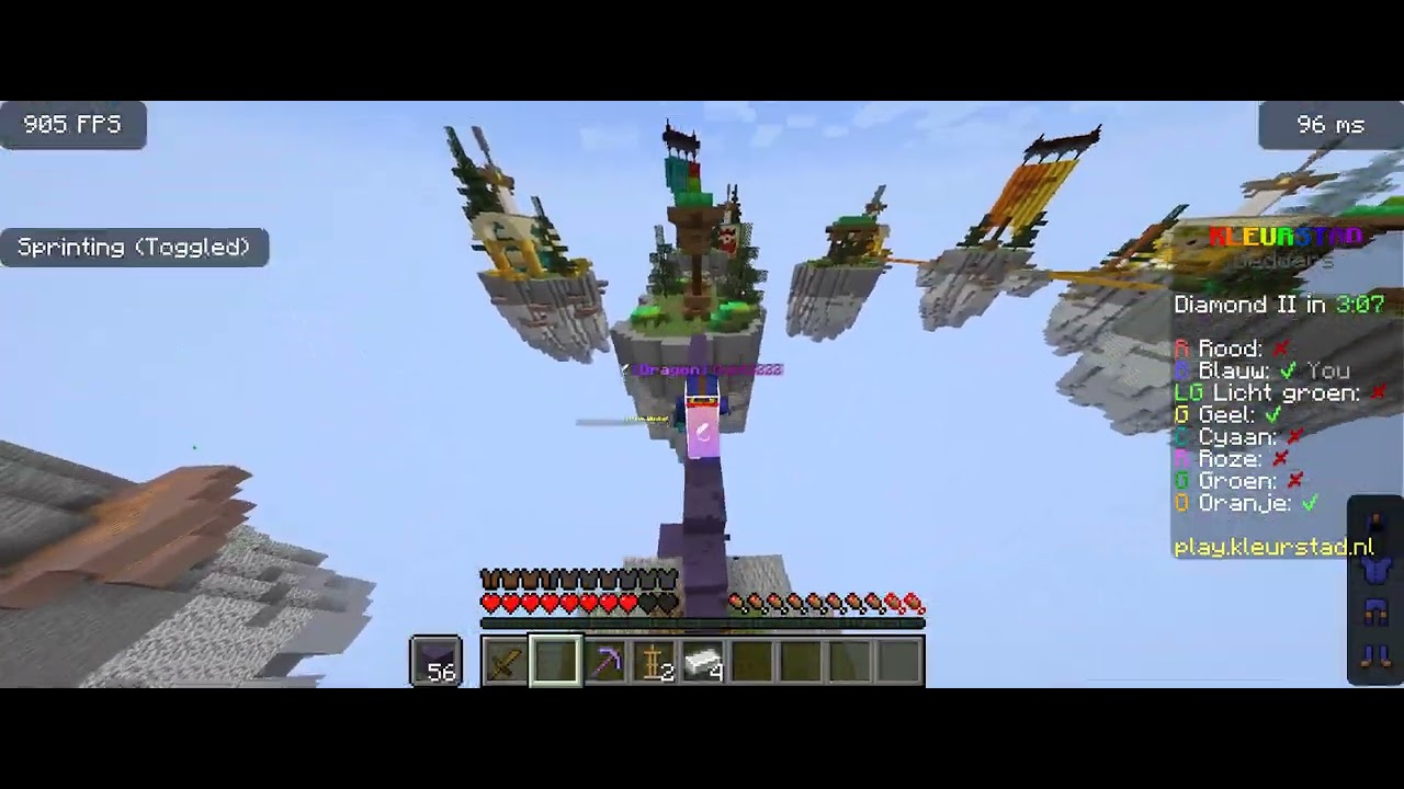 Minecraft Kleurstad Bedwars #1