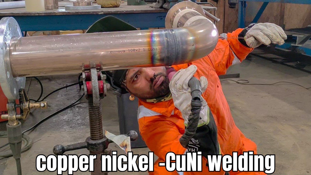 Copper Nickel Welding 🧑&zwj;🏭  Cuni Pipe Welding 🔥 #technicalwelding007