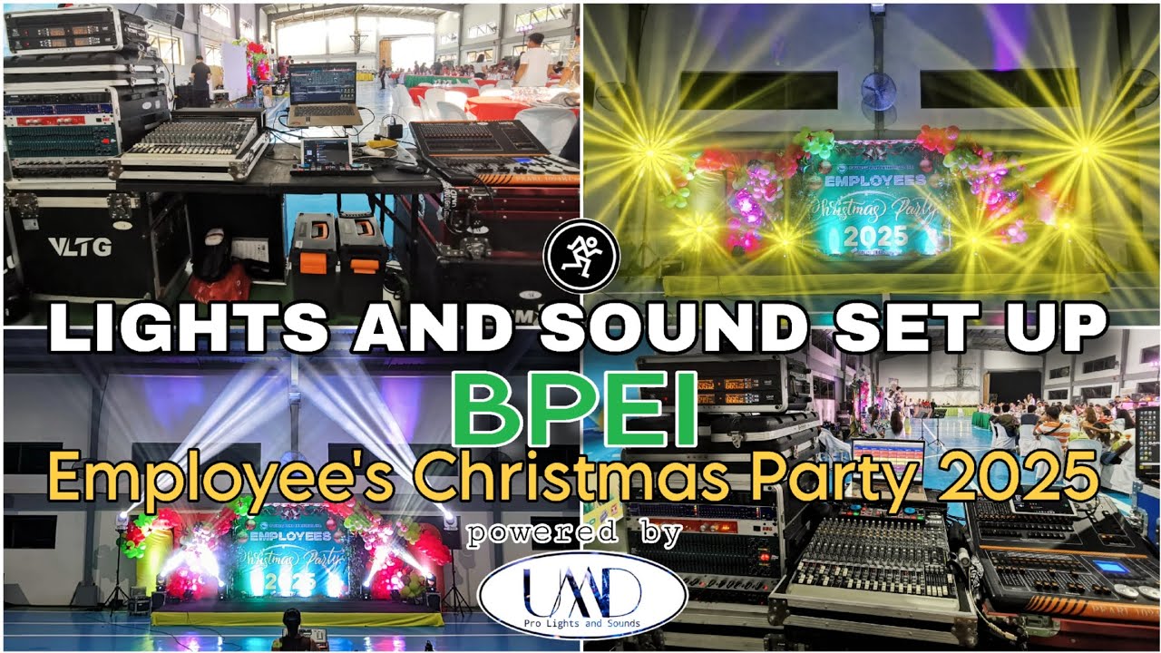 LIGHTS AND SOUND SET UP FOR BPEI EMPLOYEES CHRISTMAS PARTY 2025 powered by UMD PRO Lights and Sound