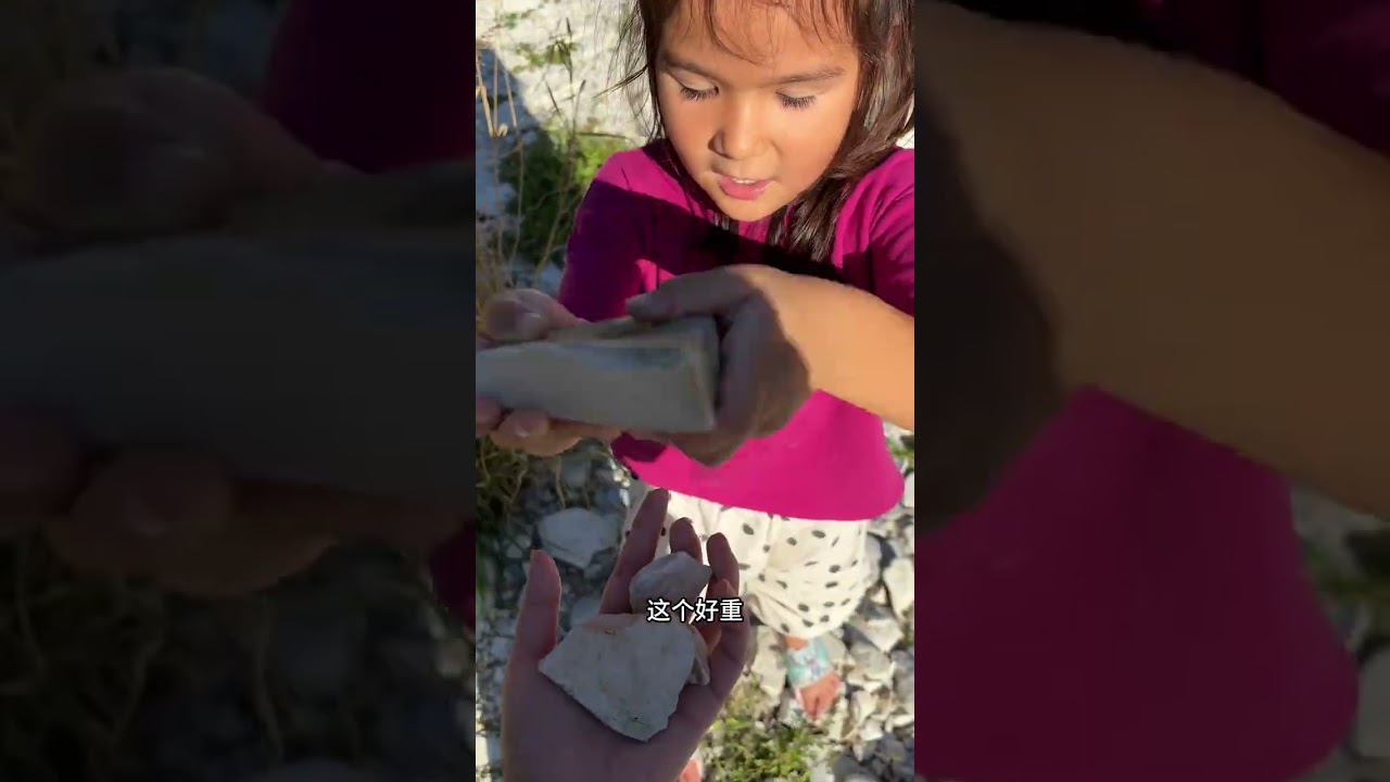 特意问了当地人，带小兄妹去捡化石，捡到太阳下山都不想走