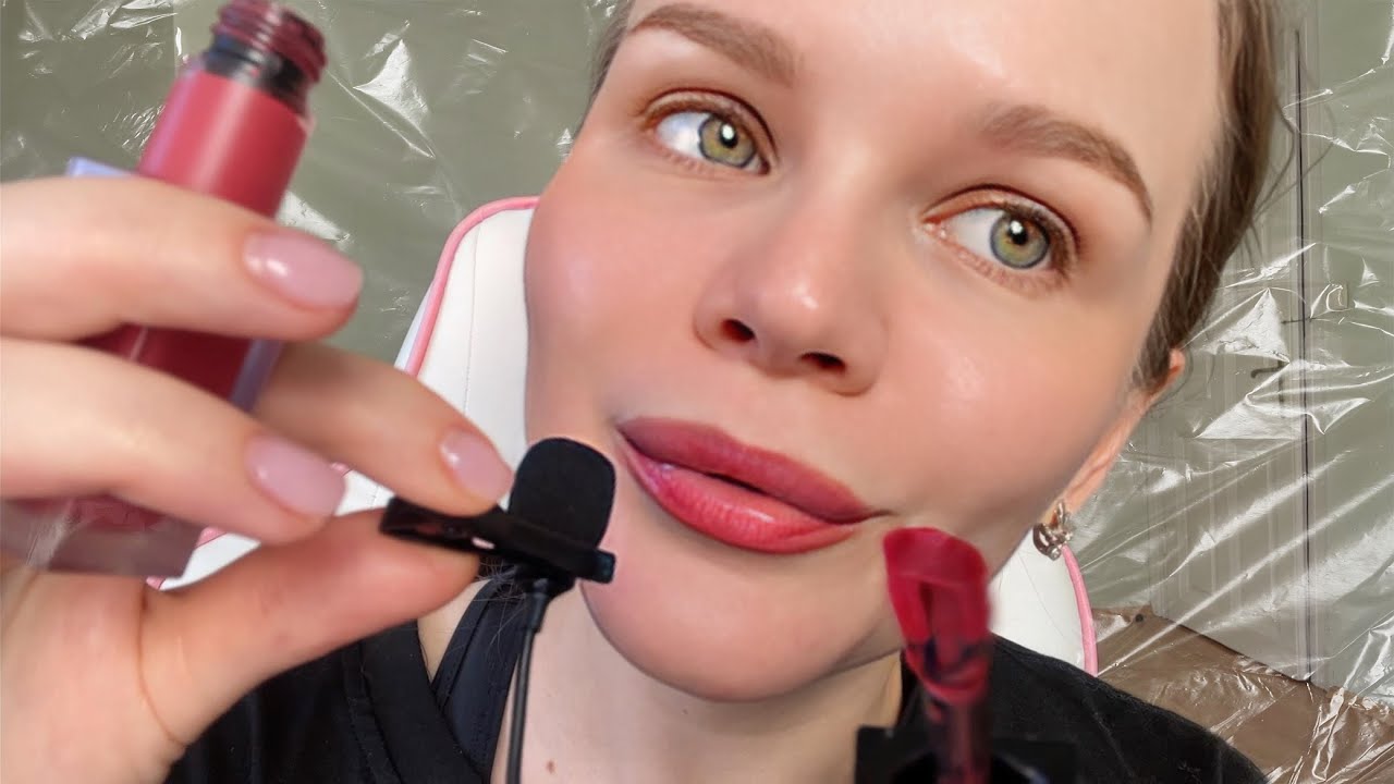 ASMR  | Doing Your MakeUp { UpClose Whispering + Layered Sounds }
