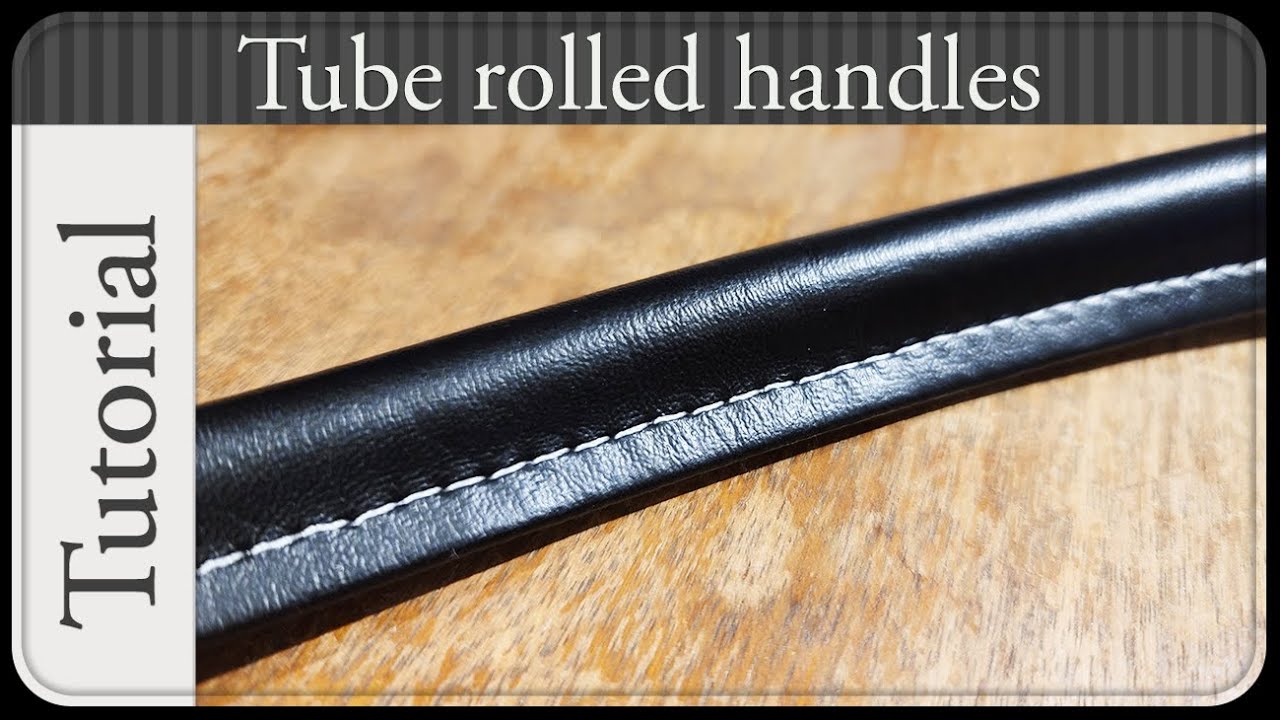 How I make tube rolled handles with vinyl