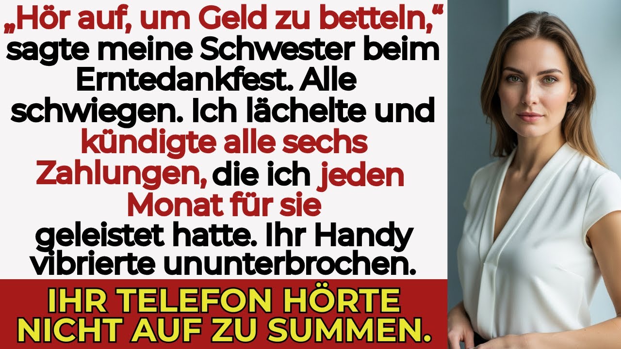 Beim Familienessen am Erntedankfest sagte sie: „Du bist eine Last“ — ich zahl ihre 32.000 $ Schulden