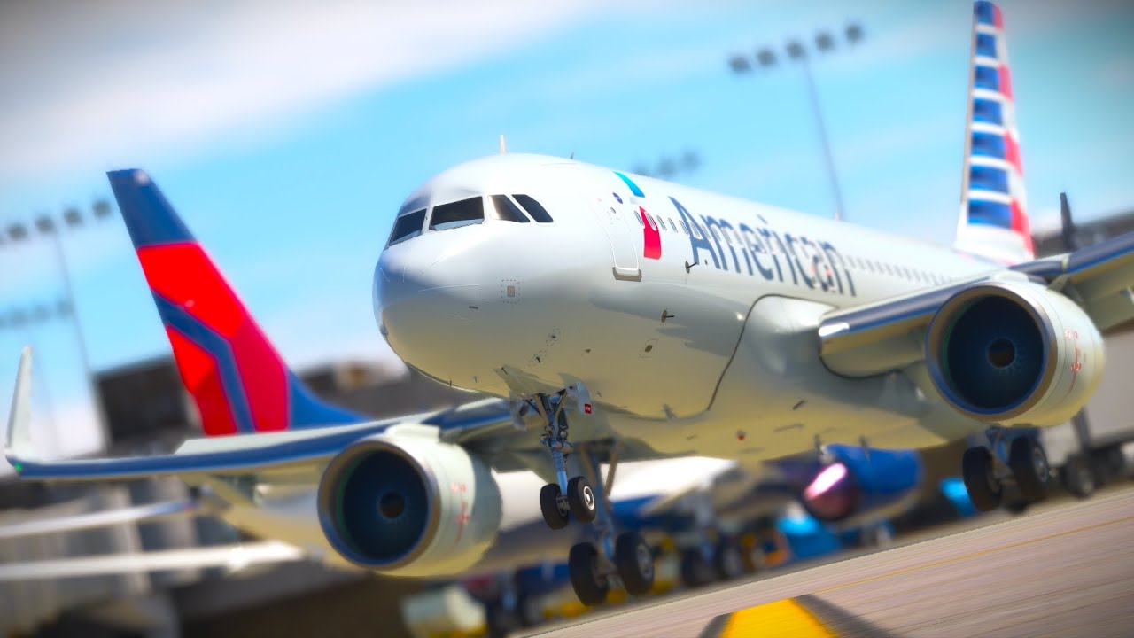 AMAZING Airbus A320 LANDING at Denver Airport!