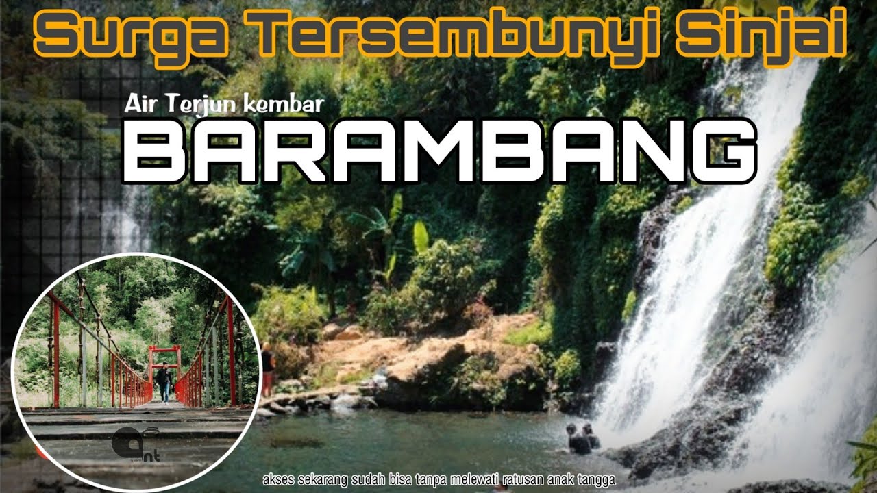 Air terjun kembar Barambang | spot surga tersembunyi di kabupaten sinjai