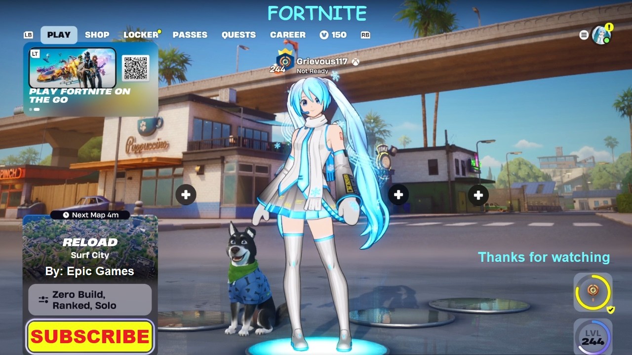 Fortnite: RELOAD Ranked Solo Gameplay | Snow Miku