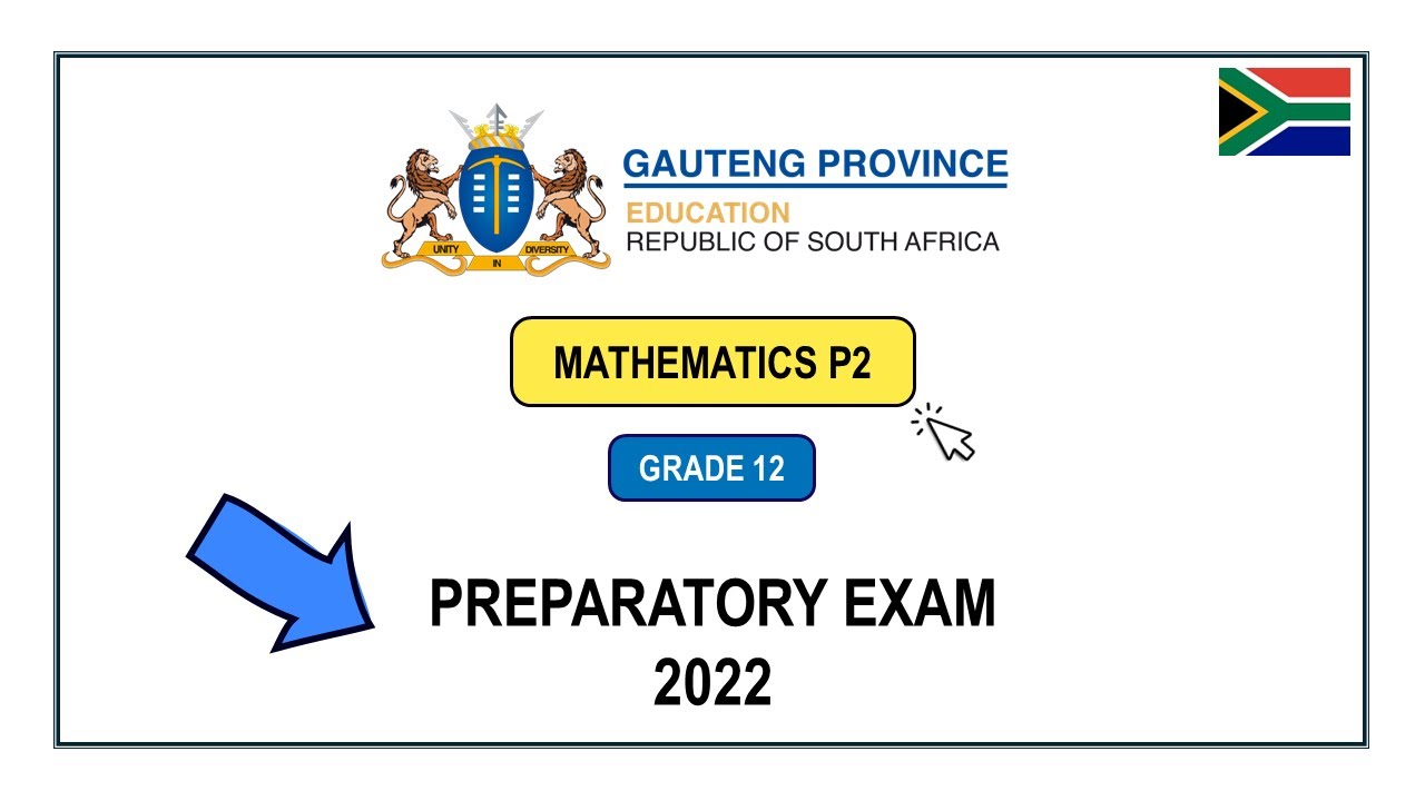 Gr12 Mathematics Paper 2 Preparatory Exam 2022 Gauteng