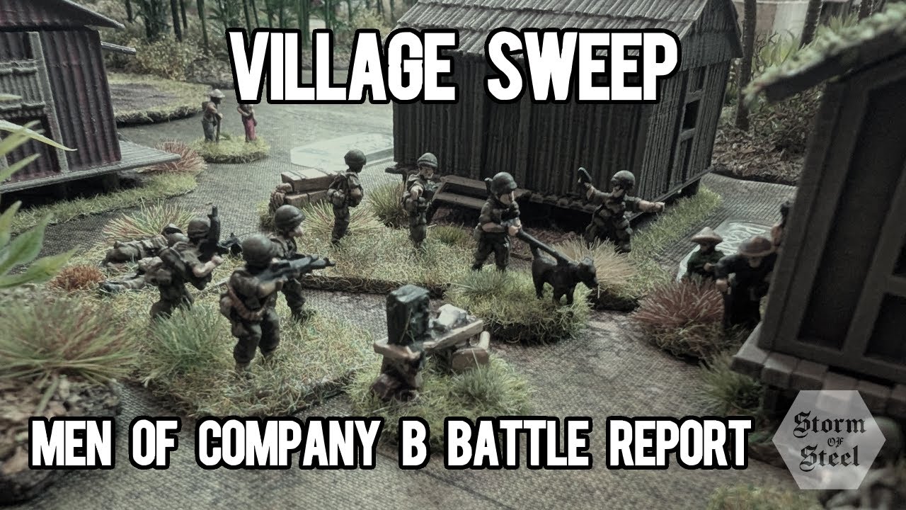 Vietnam War Wargame Battle Report | Men of Company B – US Village Sweep vs VC Ambush