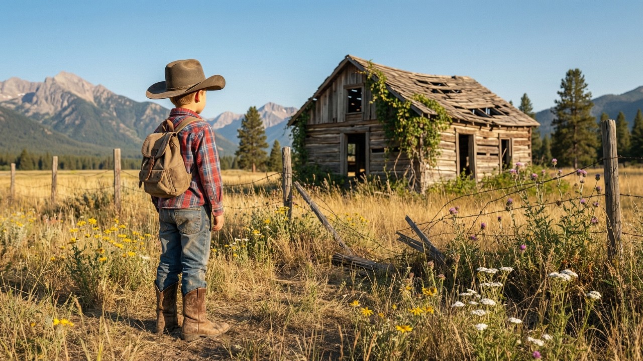 Kicked Out at 12, Little Cowboy Found a Broken Cabin — What It Became Changed Everything