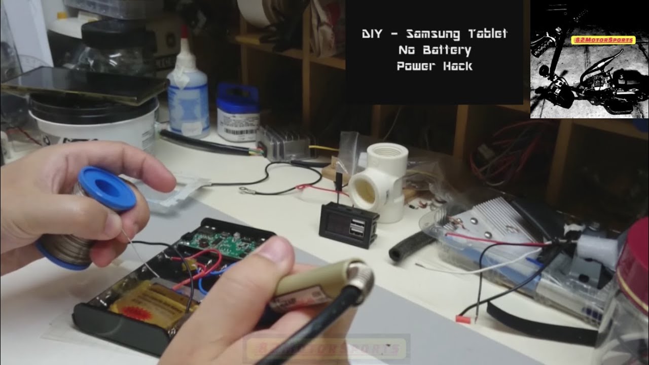 DIY Samsung Tablet No Battery Power Hack
