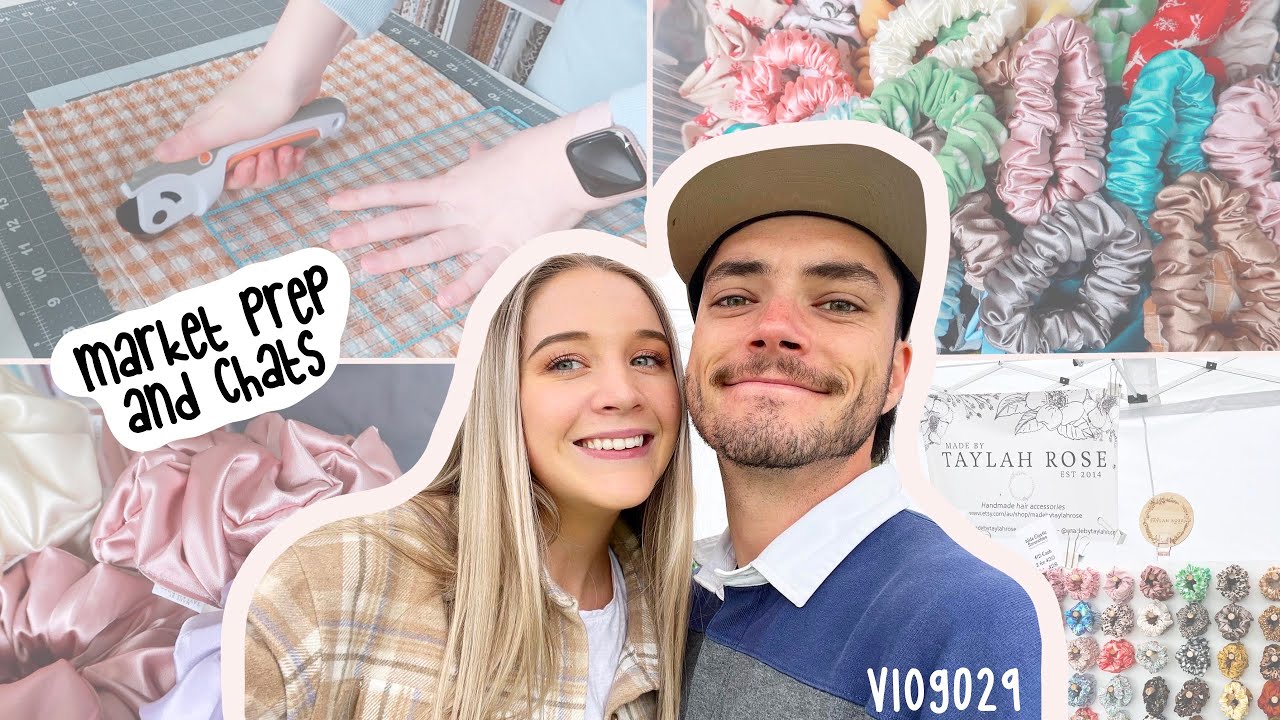 Chatty studio vlog while making HEAPS of scrunchies and bows for another 3 market weekend! VLOG029