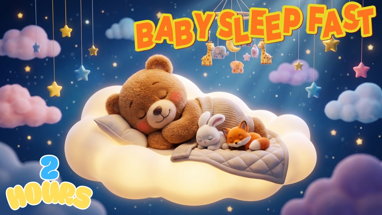 2 Hours Baby Sleep Music 💤 Fall Asleep Fast | Deep Sleep Lullaby for Babies | Soothing Bedtime Music