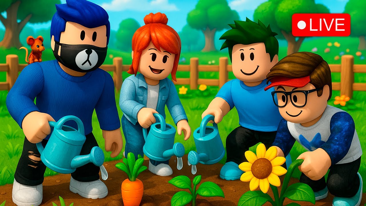 🌻 Jogando Grow a Garden ao Vivo!