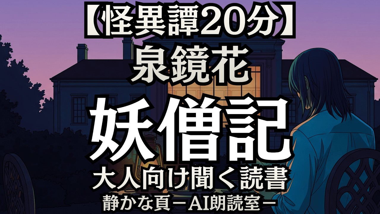 【怪異譚】泉鏡花 妖僧記｜AI朗読 大人向け聞く読書 囁き男性ボイス 寝落ち 虫音ASMR