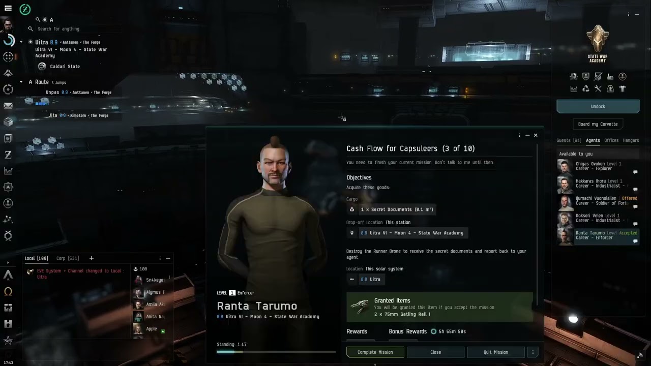 EVE 2026 Alpha Gameplay #3 Mission Running