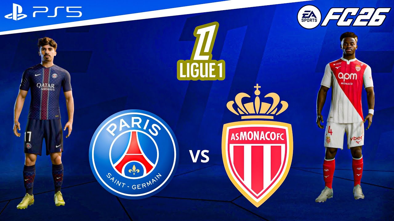 FC 26 - PSG vs Monaco | Ligue 1 25/26 Full Match [PS5™ 4k60]