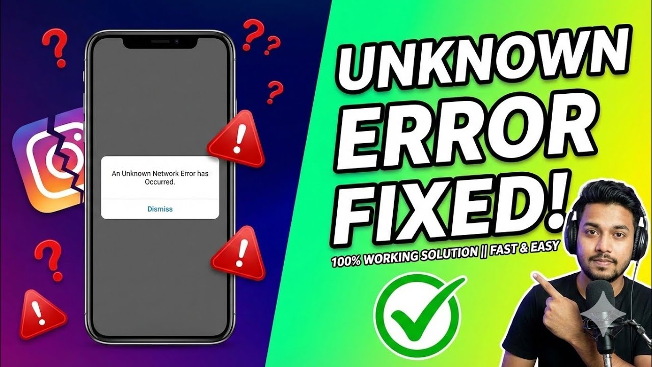 An Unknown error occurred instgram problem fix || Instagram an error occurred Problem 