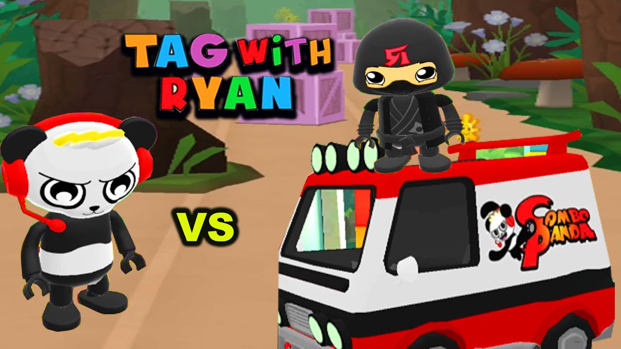 Tag With Ryan Combo Panda vs Stealth Ninja Ryan vs Combo Panda Van Android Gameplay!!