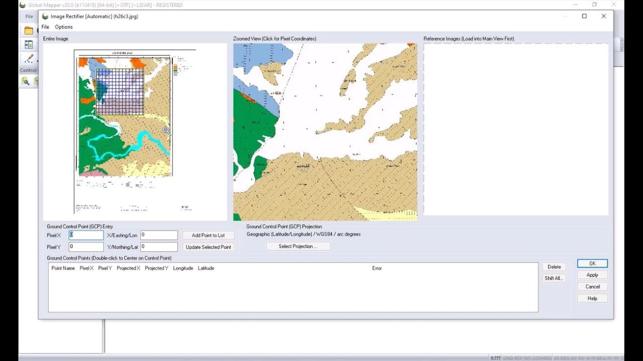 Global Mapper ile Harita Koordinatlandırma-Sayısallaştırma