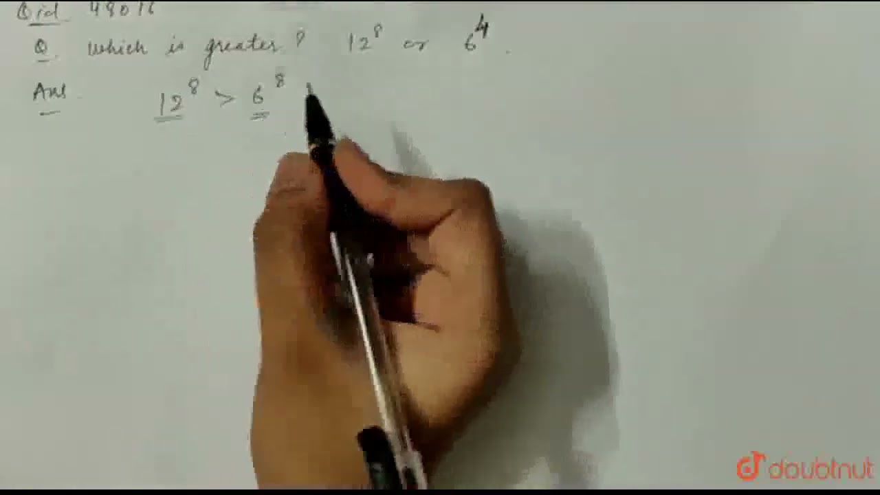 Which is greater ?\n12^8\nor 6^4 | CLASS 12 | JEE MAINS | MATHS | Doubtnut