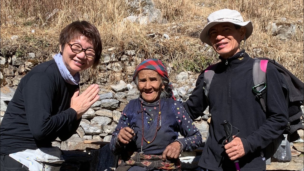Trek to Riverside from Langtang Village.