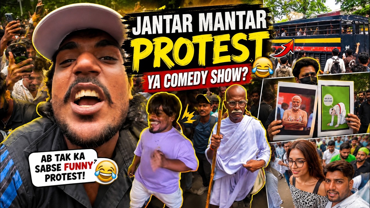 Jantar Mantar Protest Funny Moments 😂 | CJP Protest Viral Clips