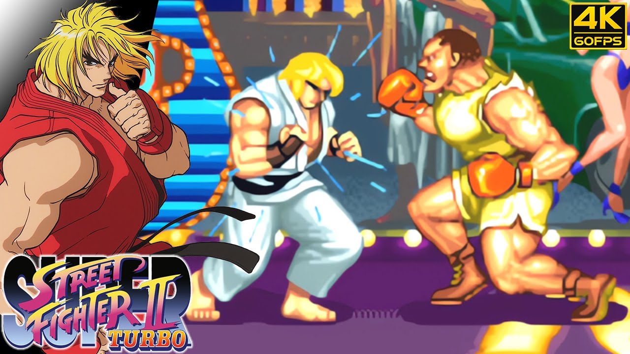 Super Street Fighter II Turbo - Ken (Arcade / 1994) 4K 60FPS