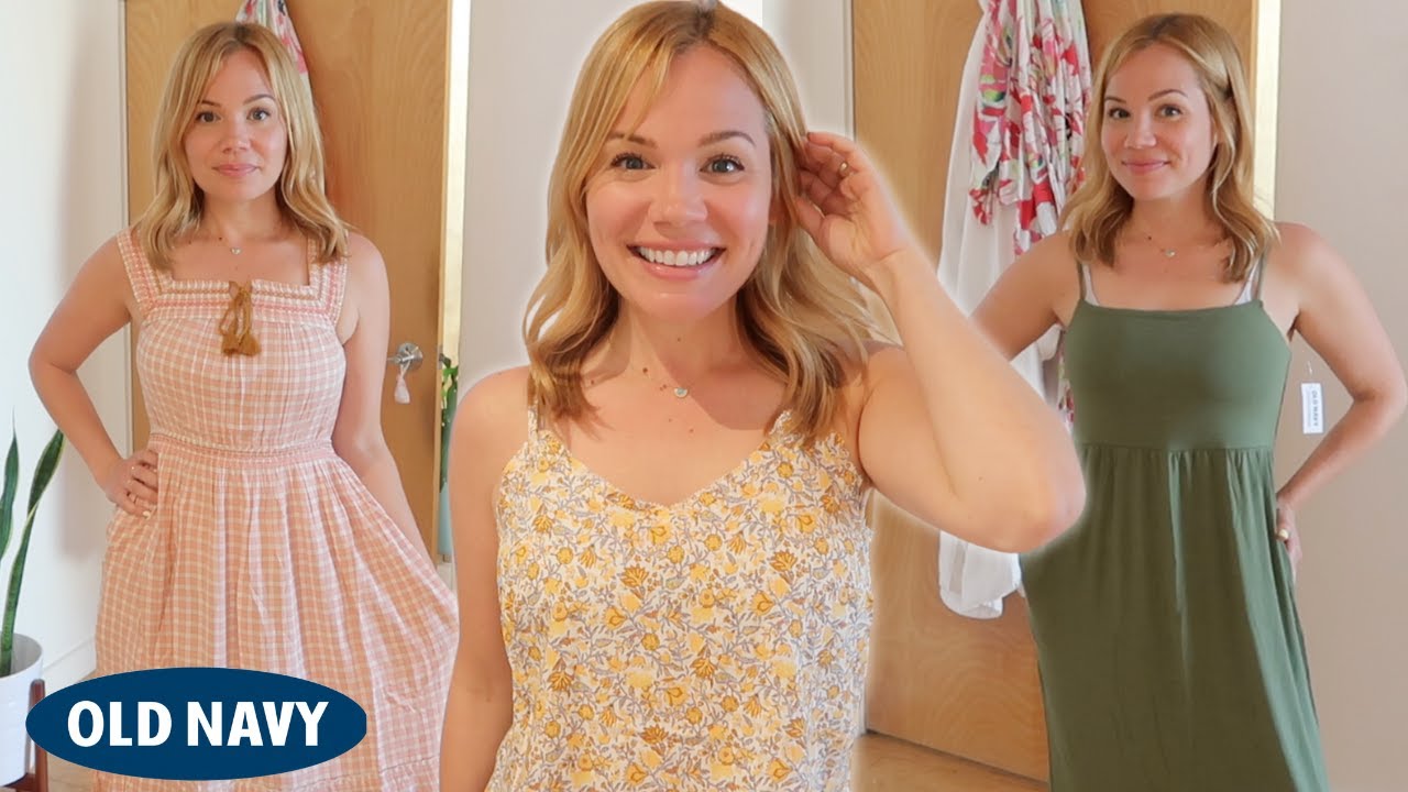 Old Navy Spring Dress Try On Haul | 2022