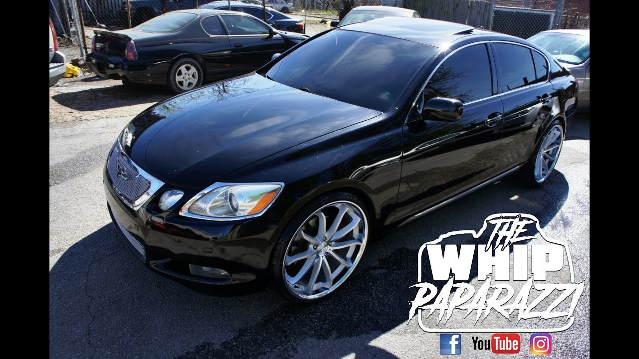 Lexus GS350 on 22" Blaque Diamond BD-23 Wheels