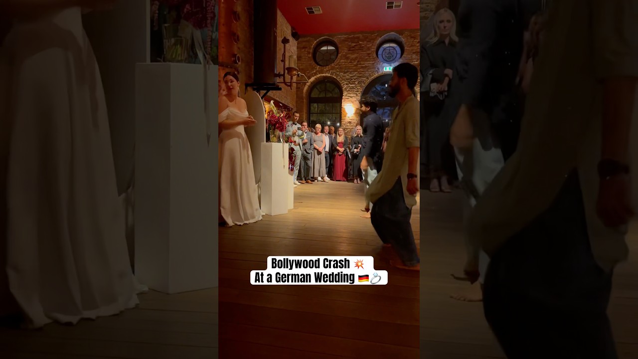 Bollywood Dance at a German Wedding 🇩🇪🪩 #GermanWedding #bollywooddance #indiansingermany
