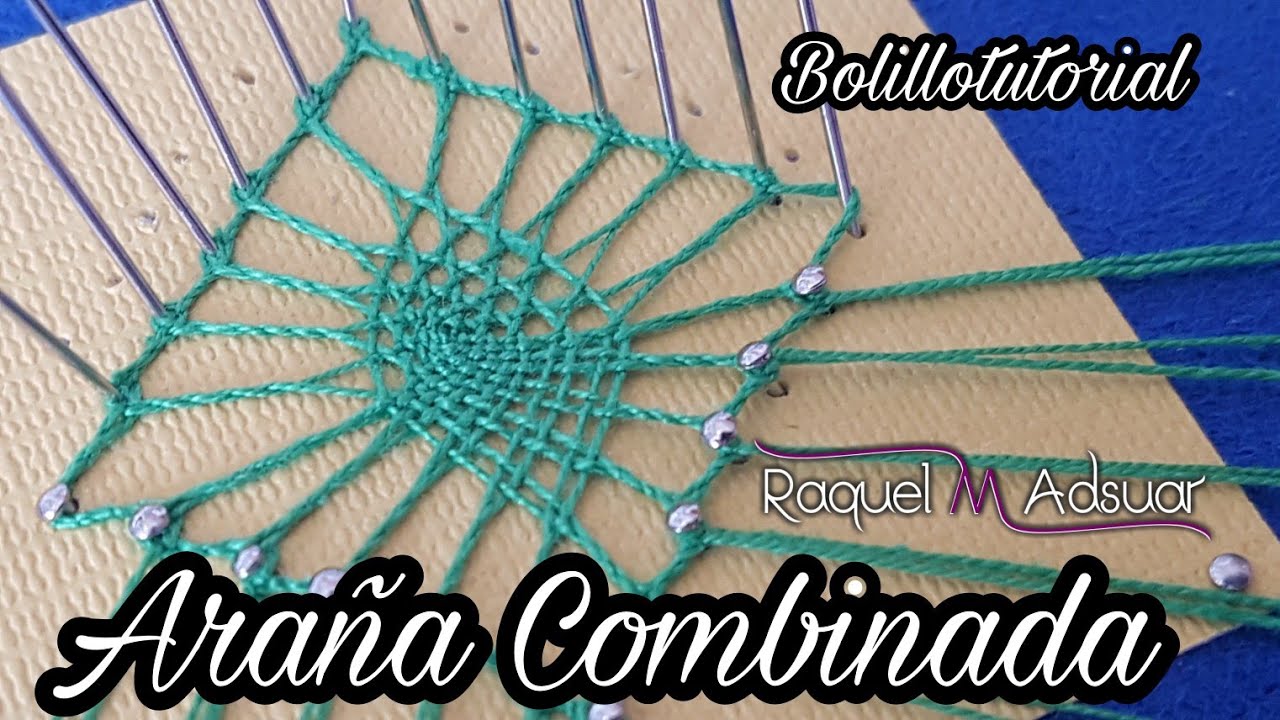 Araña Combinada de 5 patas - Hildegard Glos - Encaje de Bolillos - Raquel M. Adsuar Bolillotuber