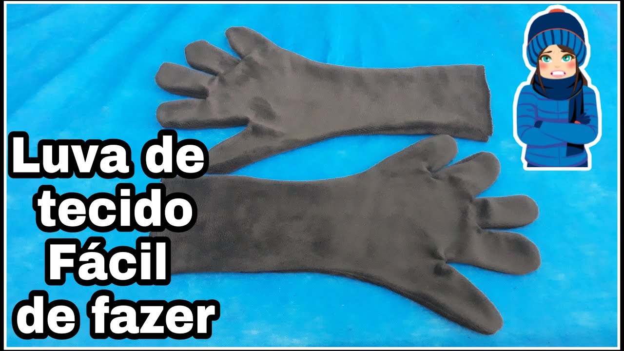 Luva de tecido fácil de fazer