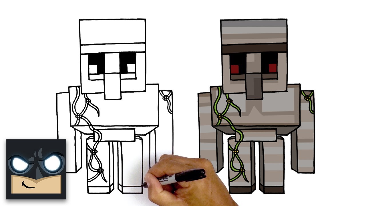 How To Draw Iron Golem | Minecraft