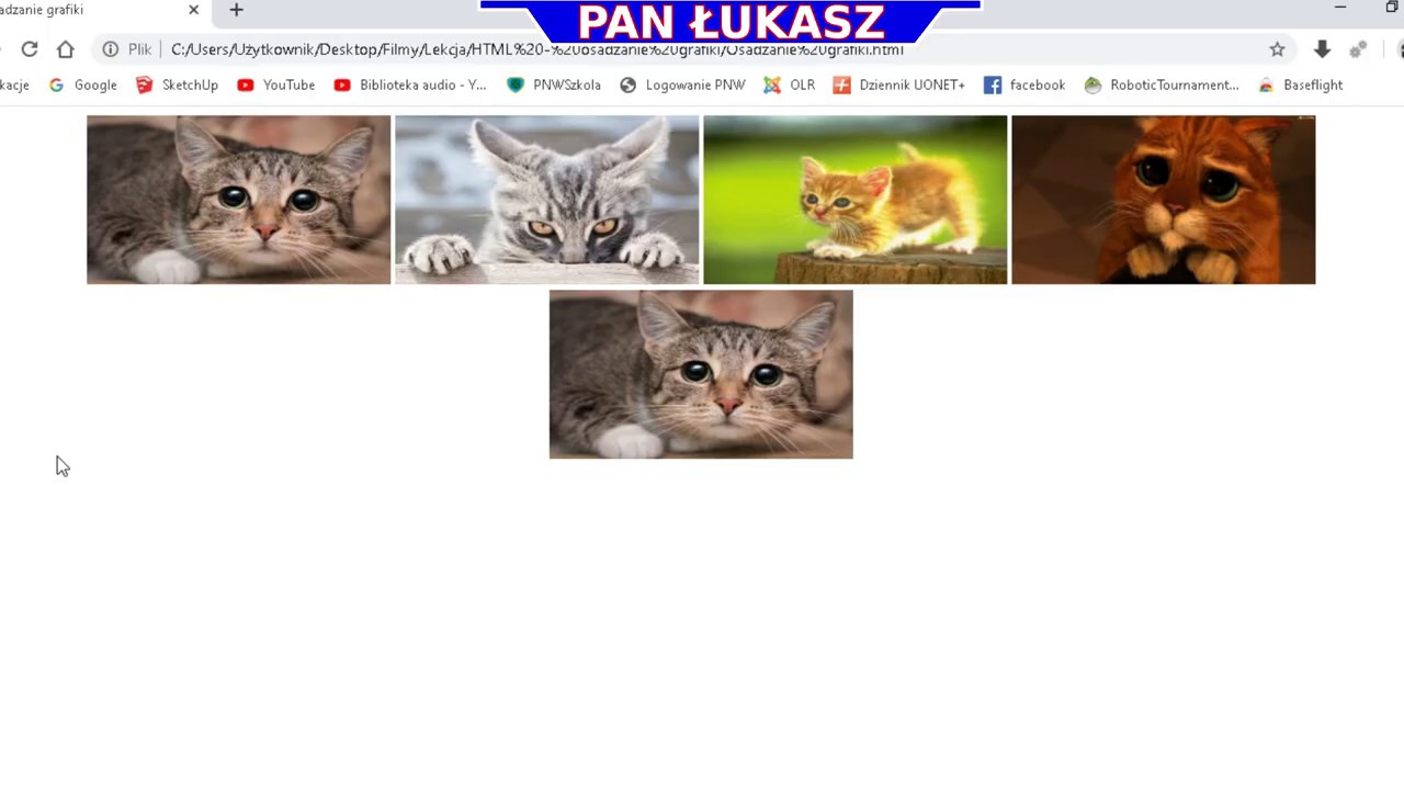 Koronaferie | Lekcja informatyki - HTML Osadzanie Grafiki |  Łukasz Jurek UCZY