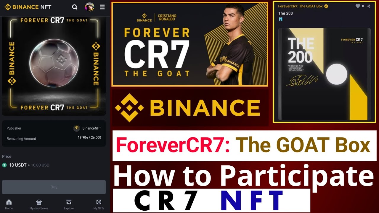 Binance Forever CR7 The GOAT Box | Новая коллекция CR7 NFT | Binance Mystery Box