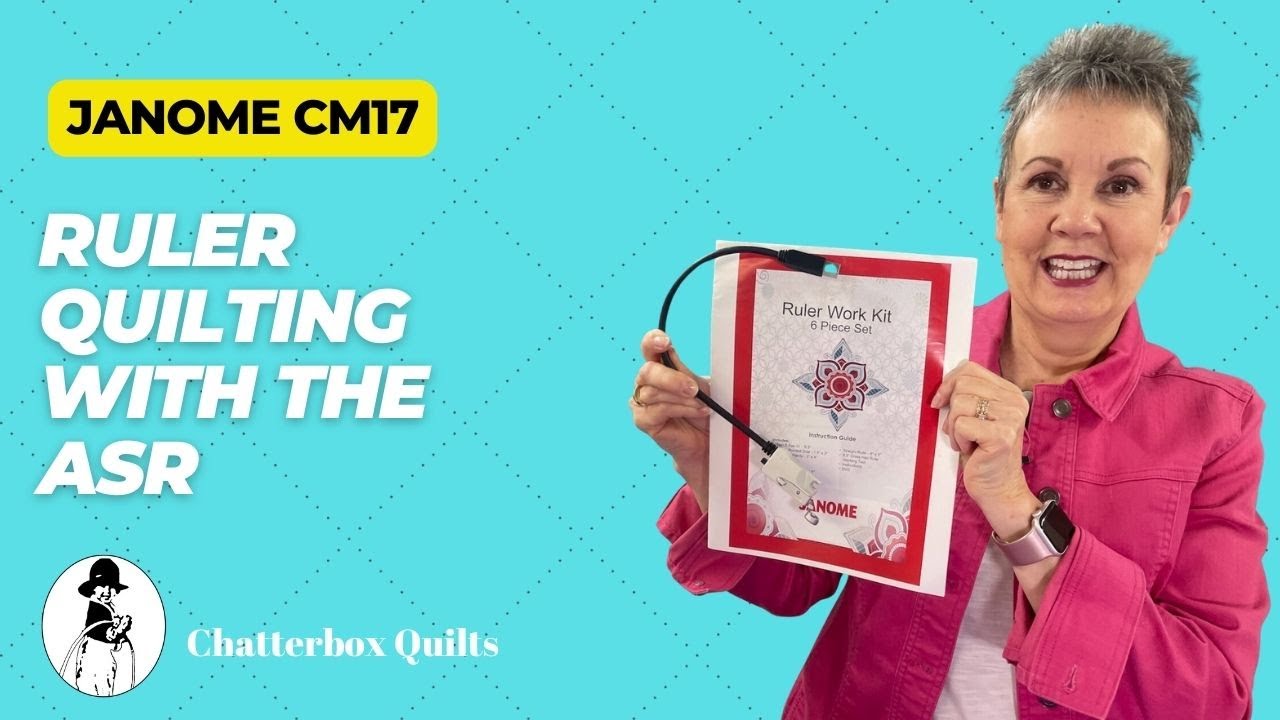Get Perfect Stitches when Ruler Quilting with the Janome CM17 Accurate Stitch Regulator